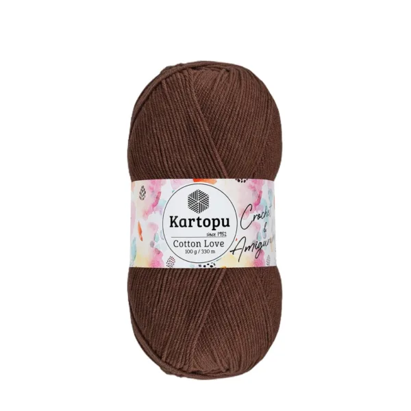 Kartopu Cotton Love Açık Kahve Örgü İpliği