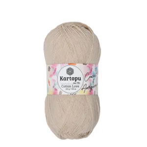 Kartopu Cotton Love Açık Pudra Örgü İpliği K354
