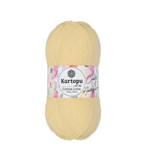 Kartopu Cotton Love Açık Sarı Örgü İpliği K331