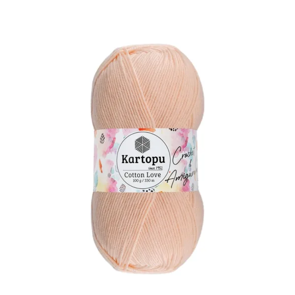 Kartopu Cotton Love Açık Somon Örgü İpliği K227