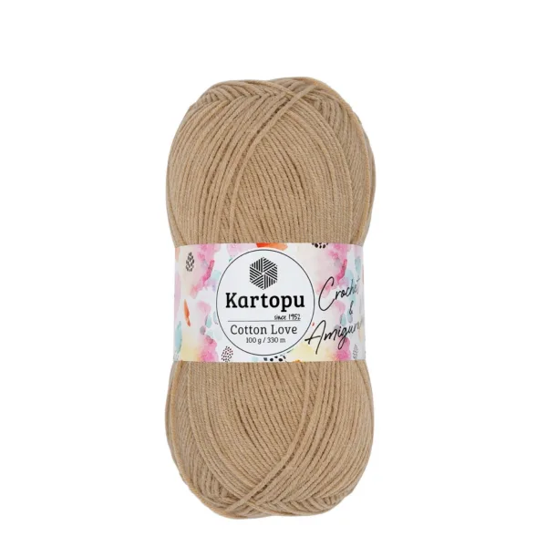 Kartopu Cotton Love Bej Örgü İpliği
