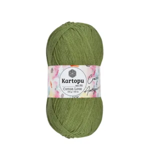 Kartopu Cotton Love Çimen Yeşil Örgü İpliği K391
