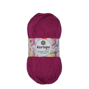 Kartopu Cotton Love Fuşya Örgü İpliği