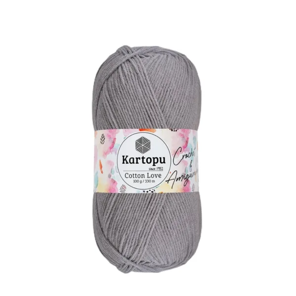 Kartopu Cotton Love Gri Örgü İpliği