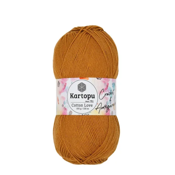 Kartopu Cotton Love Hardal Örgü İpliği K355