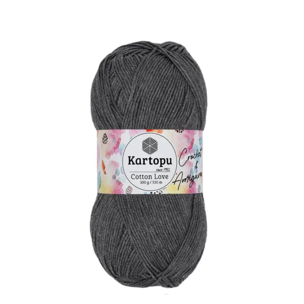 Kartopu Cotton Love Koyu Gri Örgü İpliği