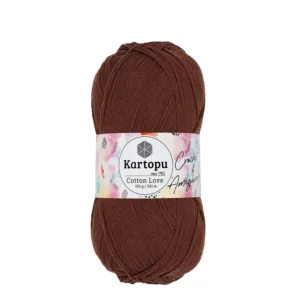 Kartopu Cotton Love Koyu Kahve Örgü İpliği