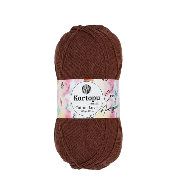 Kartopu Cotton Love Koyu Kahve Örgü İpliği