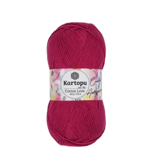 Kartopu Cotton Love Koyu Pembe Örgü İpliği