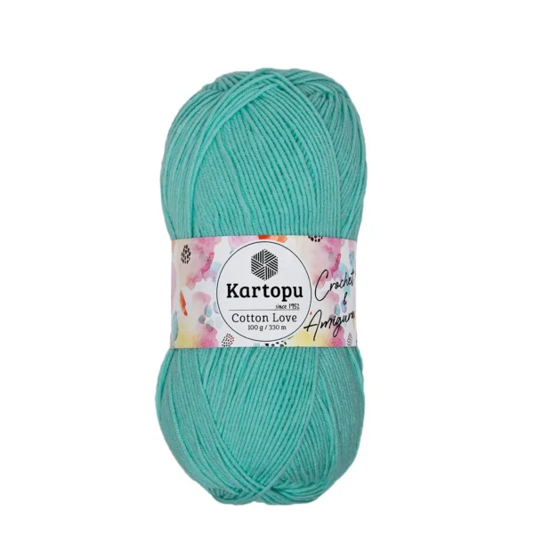 Kartopu Cotton Love Koyu Su Yeşil Örgü İpliği K507