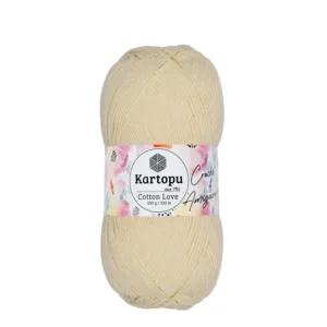 Kartopu Cotton Love Krem Örgü İpliği K37