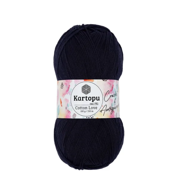 Kartopu Cotton Love Lacivert Örgü İpliği K630
