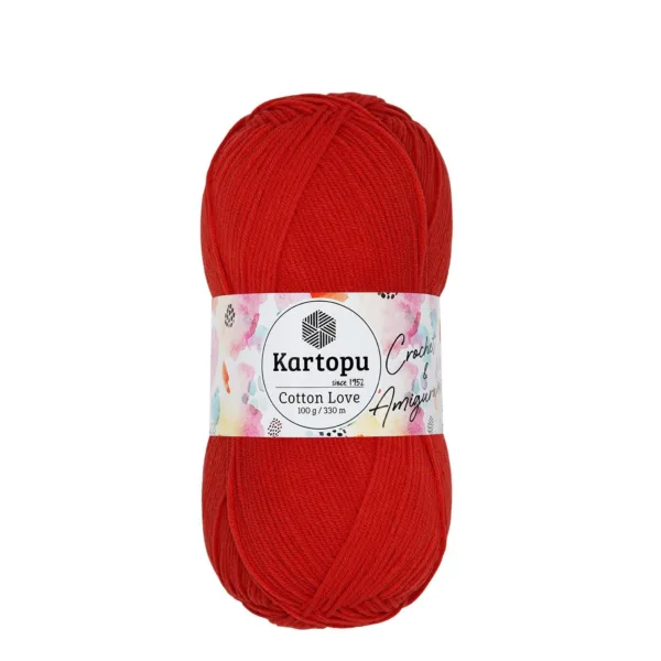 Kartopu Cotton Love Nar Çiçeği Örgü İpliği