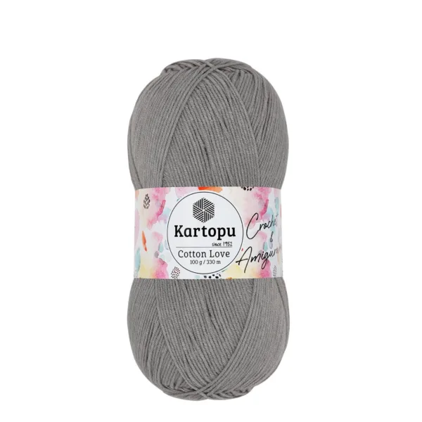 Kartopu Cotton Love Orta Gri Örgü İpliği