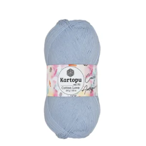 Kartopu Cotton Love Uçuk Mavi Örgü İpliği K580