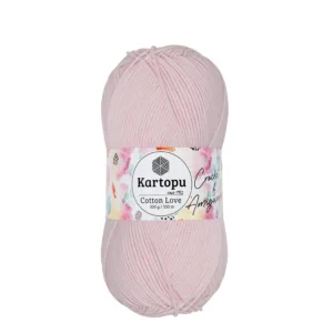 Kartopu Cotton Love Uçuk Pembe Örgü İpliği K699