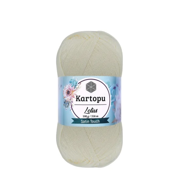 Kartopu Lotus Ekru Örgü İpi