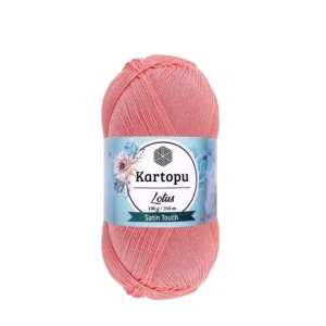 Kartopu Lotus Gül Pembe Örgü İpi