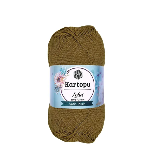 Kartopu Lotus Kına Yeşil Örgü İpi