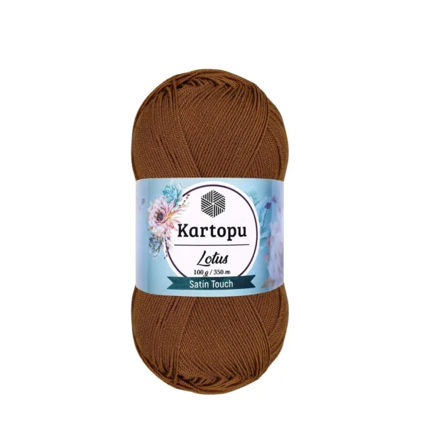 Kartopu Lotus Koyu Hardal Örgü İpi