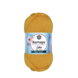 Kartopu Lotus Koyu Sarı Örgü İpi