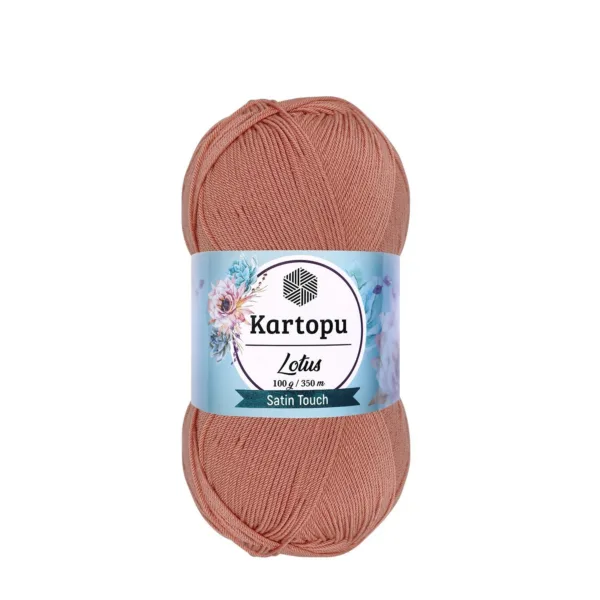 Kartopu Lotus Koyu Somon Örgü İpi