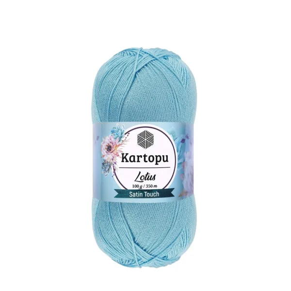 Kartopu Lotus Mavi Örgü İpi