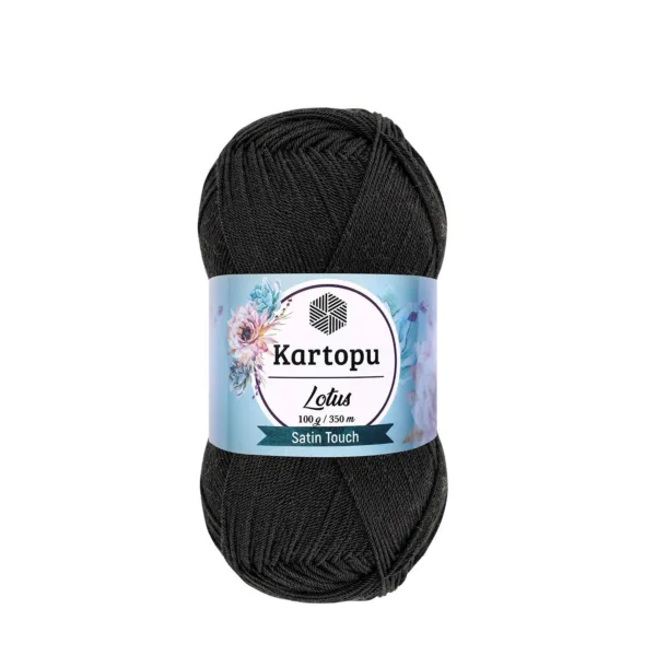 Kartopu Lotus Siyah Örgü İpi
