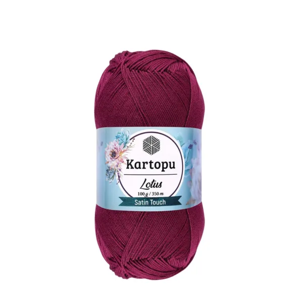 Kartopu Lotus Vişne Örgü İpi