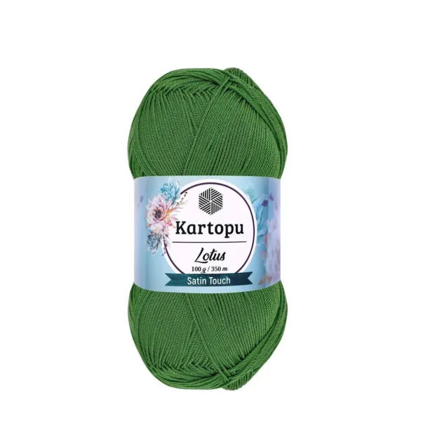 Kartopu Lotus Yeşil Örgü İpi