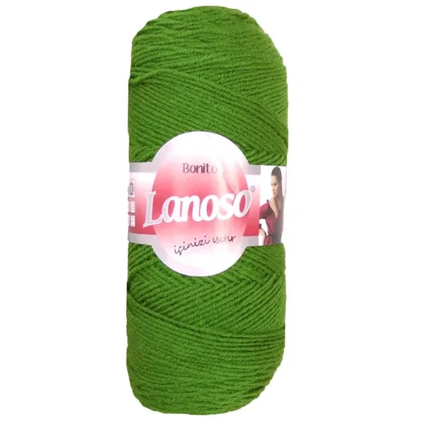 Lanoso Bonito Açık Çimen Yeşil Örgü İpliği 935