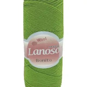 Lanoso Bonito Benetton Yeşil Örgü İpliği 971