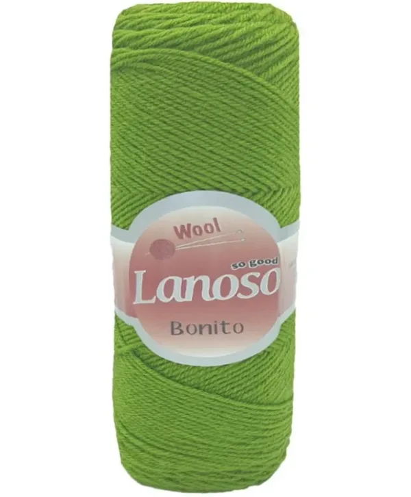 Lanoso Bonito Benetton Yeşil Örgü İpliği 971