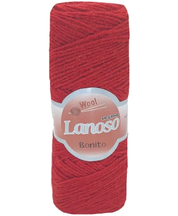 Lanoso Bonito Kırmızı Örgü İpliği 956