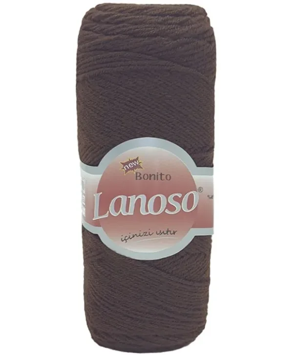 Lanoso Bonito Koyu Kahve Örgü İpliği 992