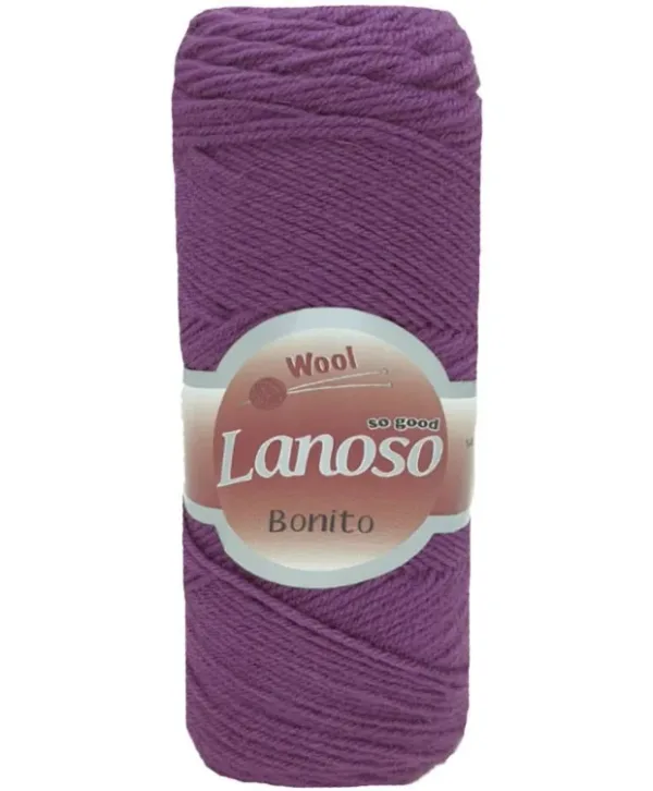 Lanoso Bonito Koyu Mor Örgü İpliği 959