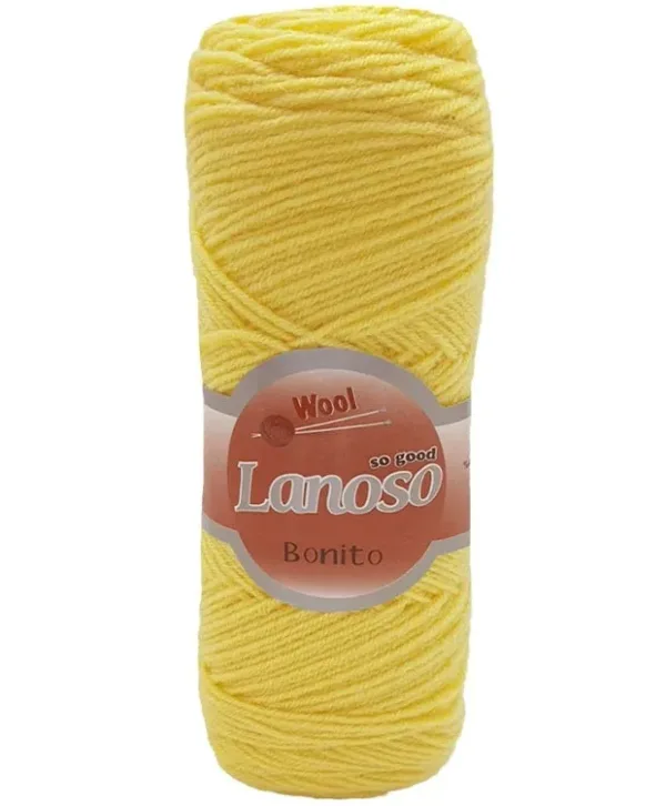 Lanoso Bonito Limon Sarısı Örgü İpliği 913