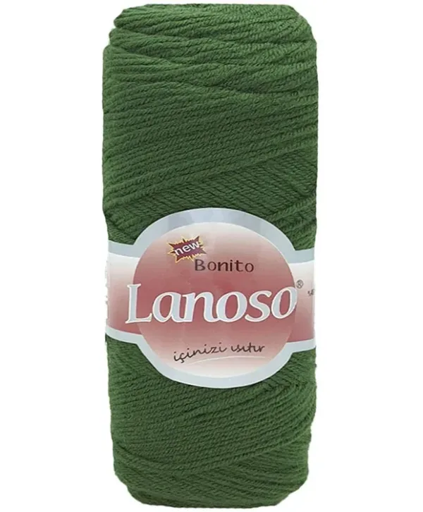 Lanoso Bonito Nefti Yeşil Örgü İpliği 929