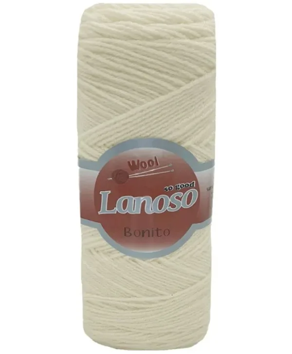 Lanoso Bonito Optik Beyaz Örgü İpliği 955