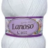 Lanoso Cazz Beyaz Örgü İpliği 955 Lanoso Cazz Beyaz Örgü İpliği 955