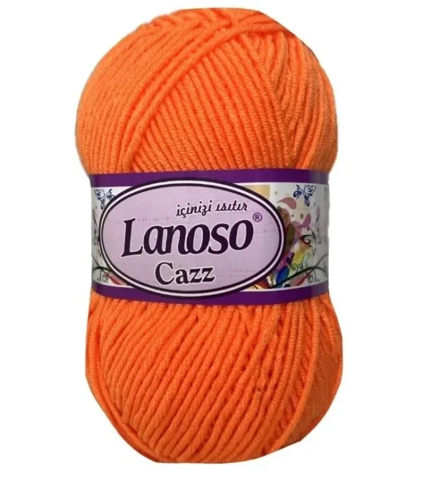 Lanoso Cazz Canlı Turuncu Örgü İpliği 934