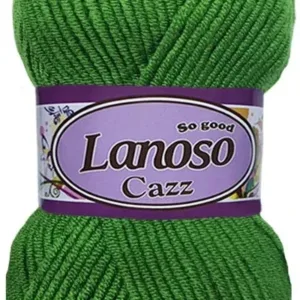Lanoso Cazz Çimen Yeşili Örgü İpliği 935