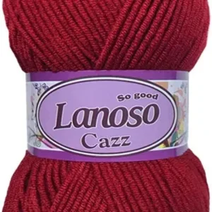 Lanoso Cazz Kırmızı Örgü İpliği 956
