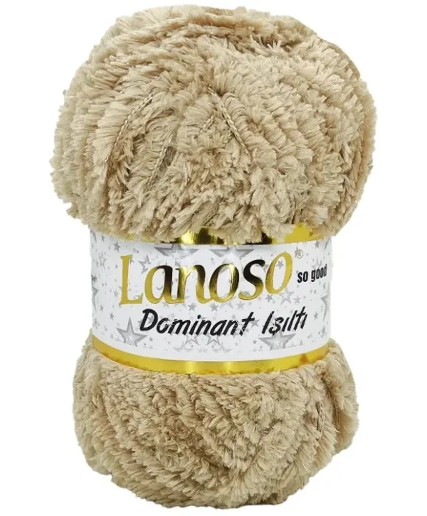 Lanoso Dominant Işıltı Bej Örgü İpliği 905