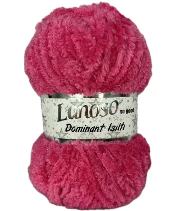 Lanoso Dominant Işıltı Fuşya Örgü İpliği 946