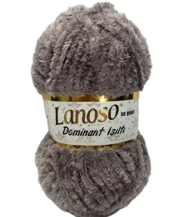 Lanoso Dominant Işıltı Gri Örgü İpliği 952