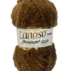 Lanoso Dominant Işıltı Kahve Örgü İpliği 924