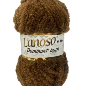 Lanoso Dominant Işıltı Kahve Örgü İpliği 924