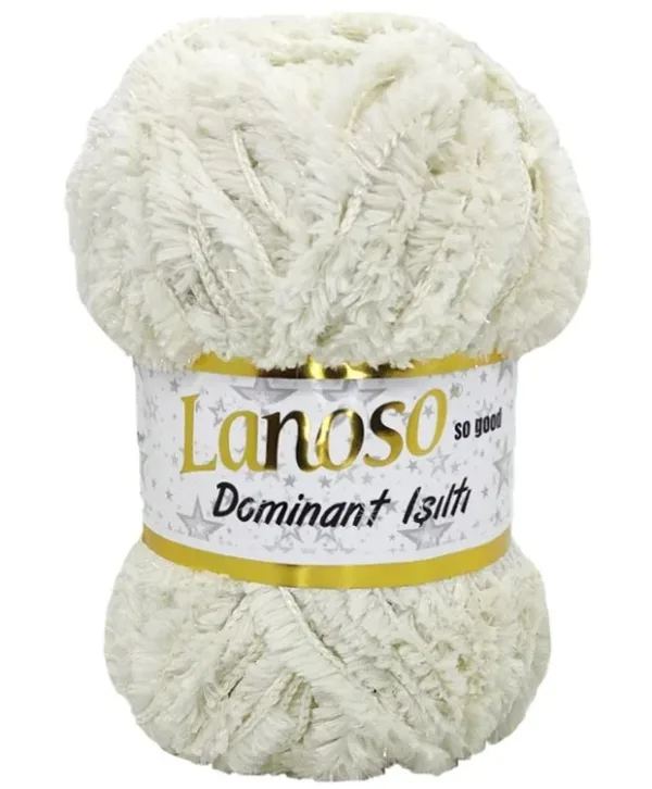 Lanoso Dominant Işıltı Kemik Örgü İpliği 901