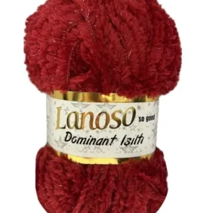 Lanoso Dominant Işıltı Kırmızı Örgü İpliği 956